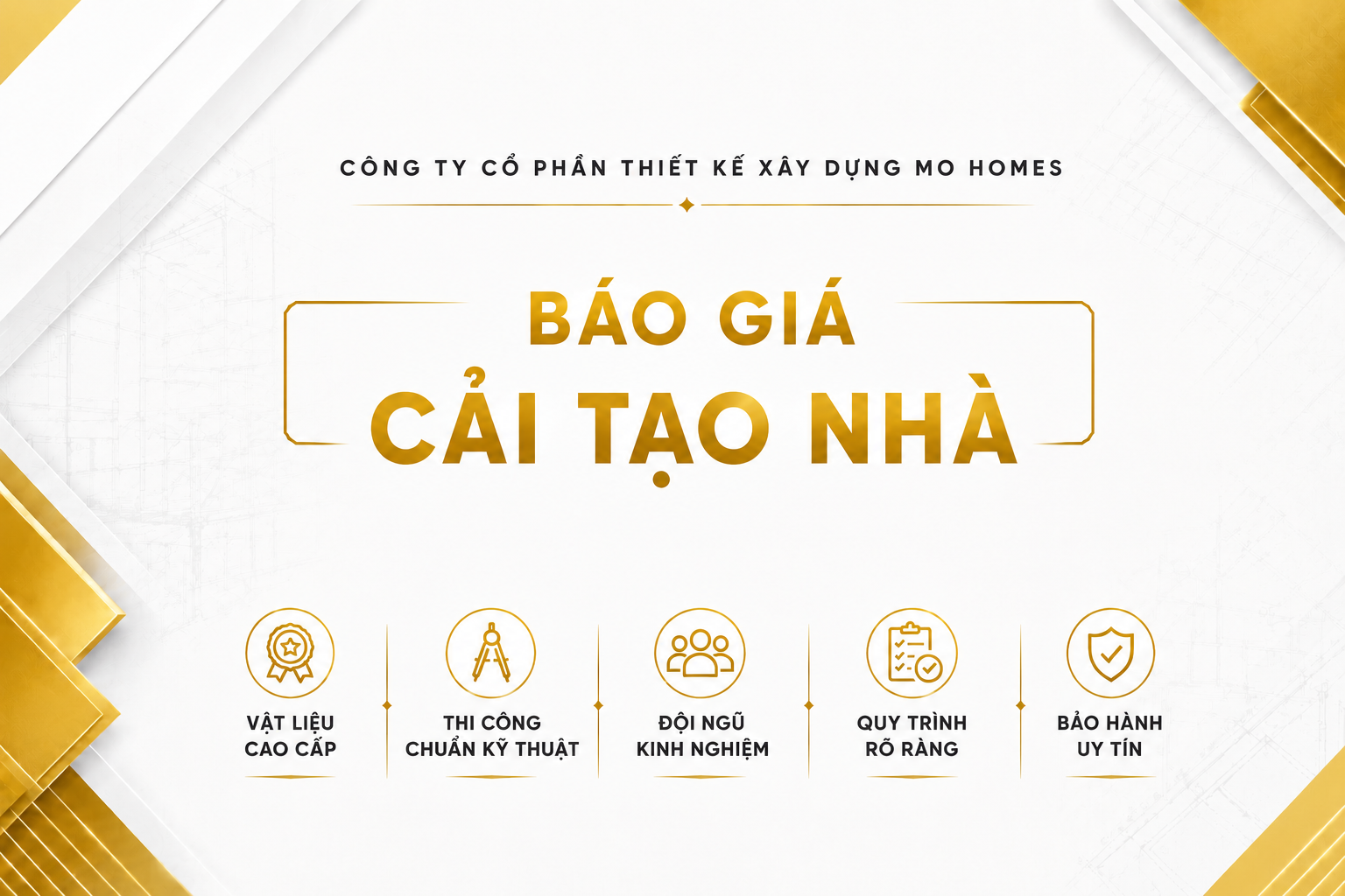Báo giá cải tạo nhà