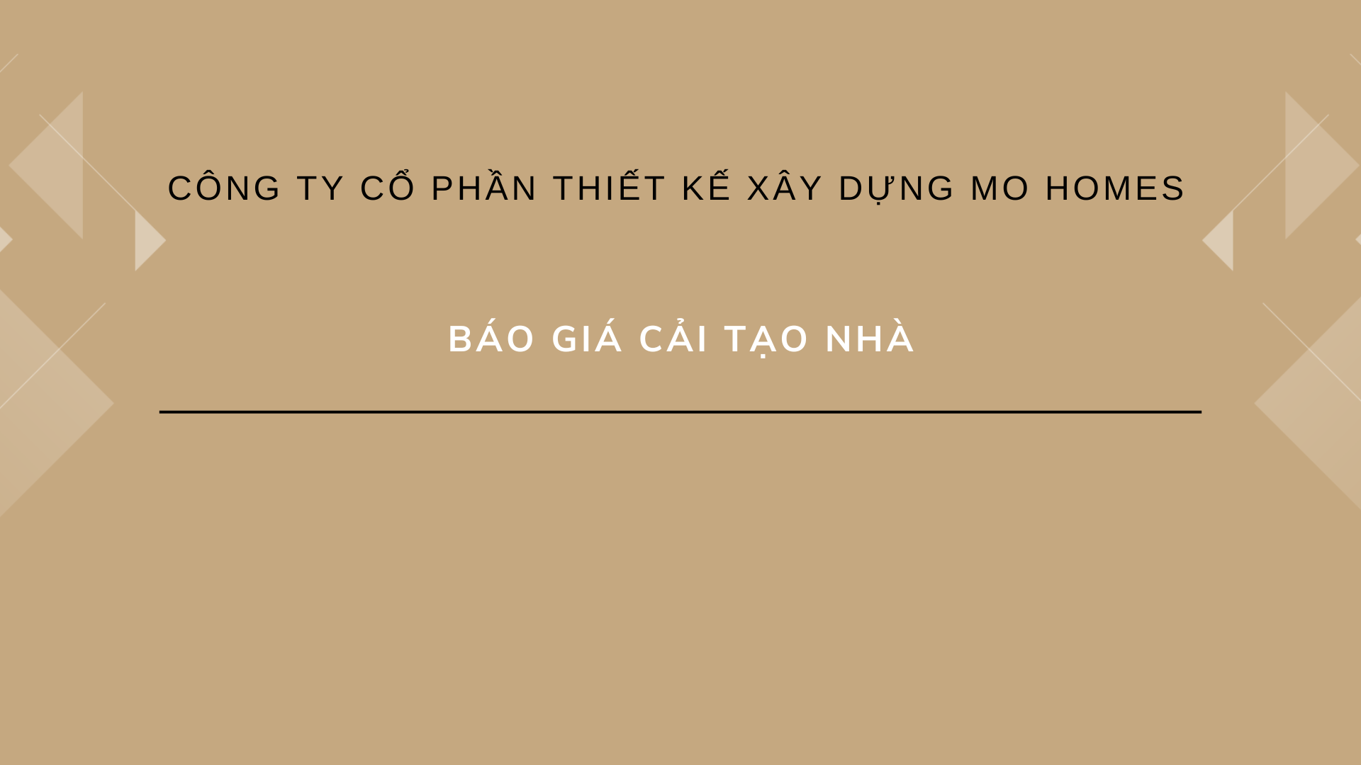 Báo giá cải tạo nhà