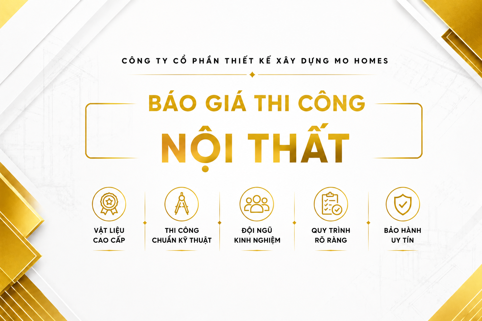 Báo giá thi công nội thất