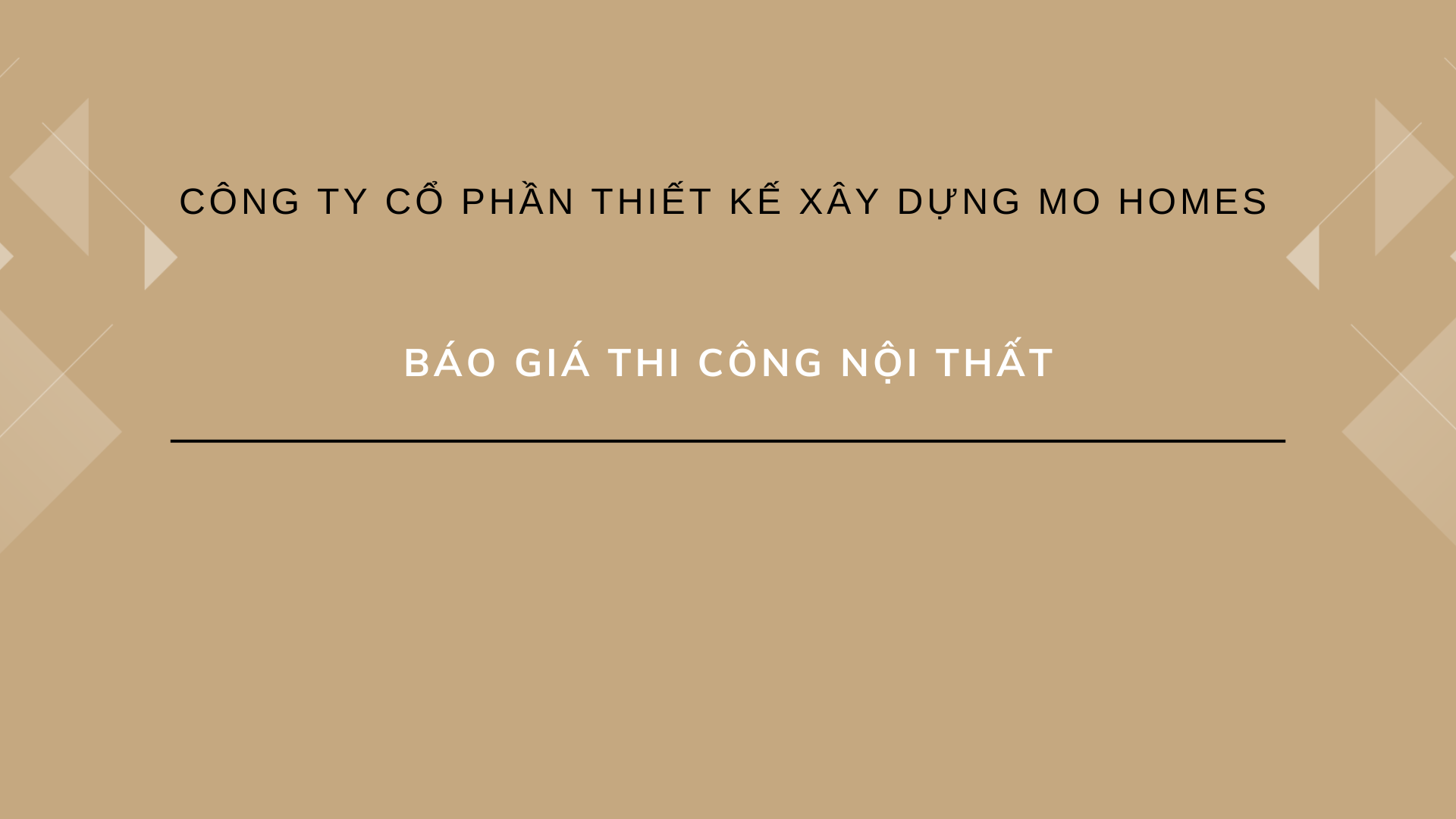 Báo giá thi công nội thất