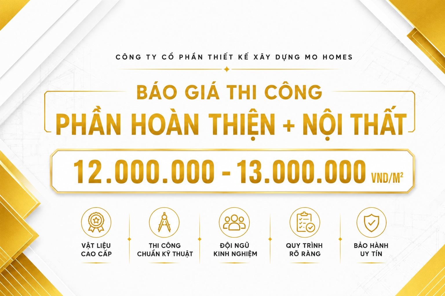 Báo giá xây nhà trọn gói 