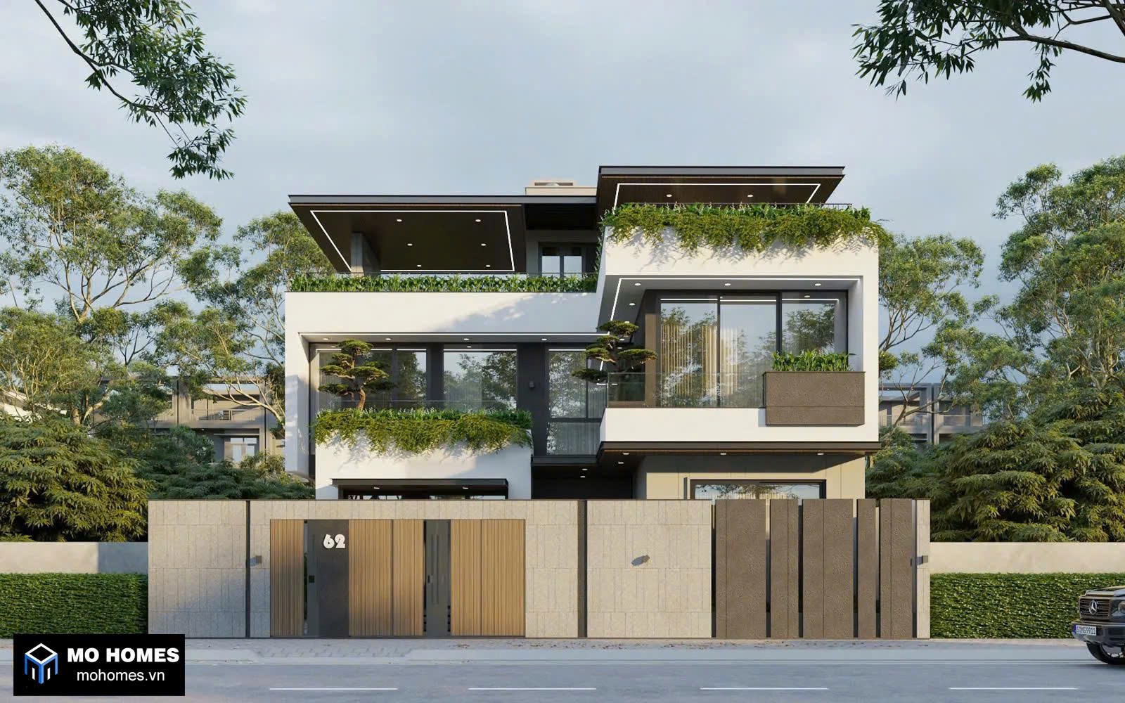 Biệt Thự 3 Tầng Hiện Đại 18x20m