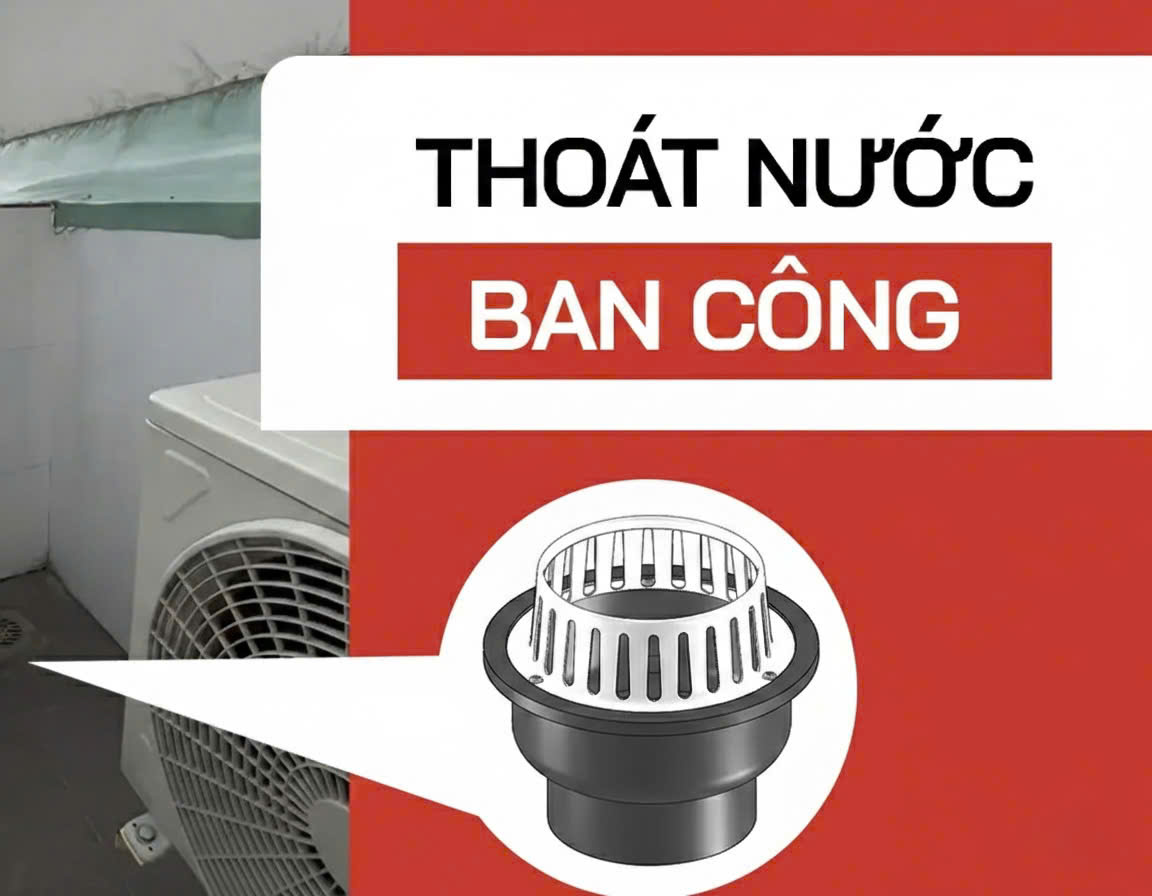 Cách phòng tránh nước từ ban công tràn vào