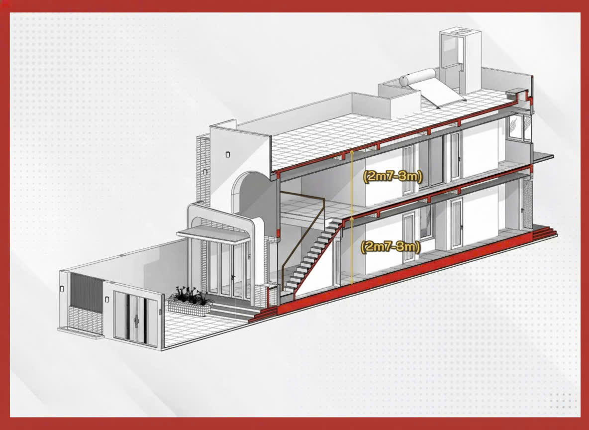 Chiều cao nhà gác lửng