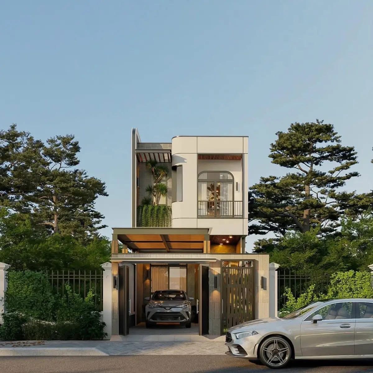 Mẫu nhà 2 tầng 90m2