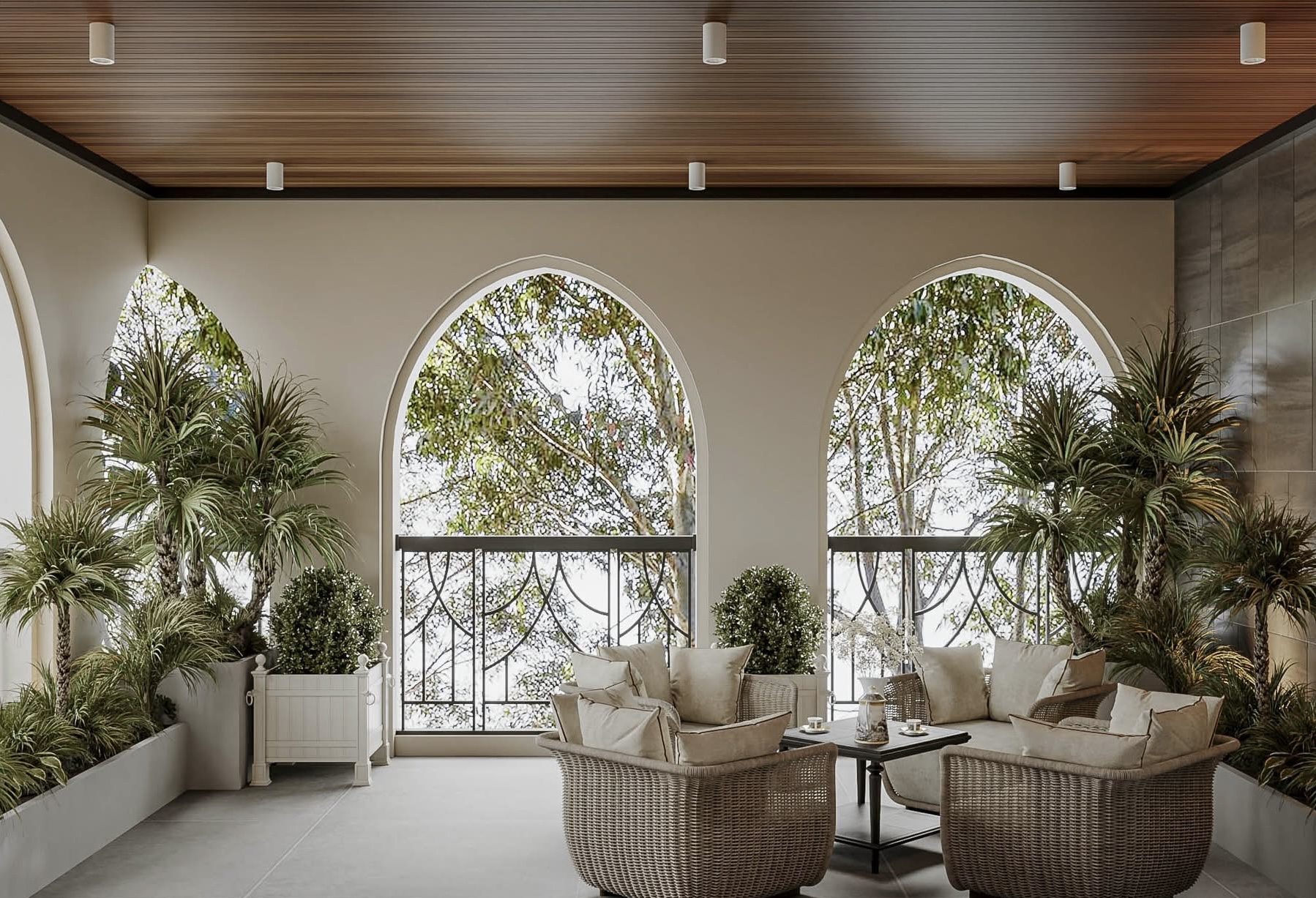 Mẫu thiết kế sân thượng