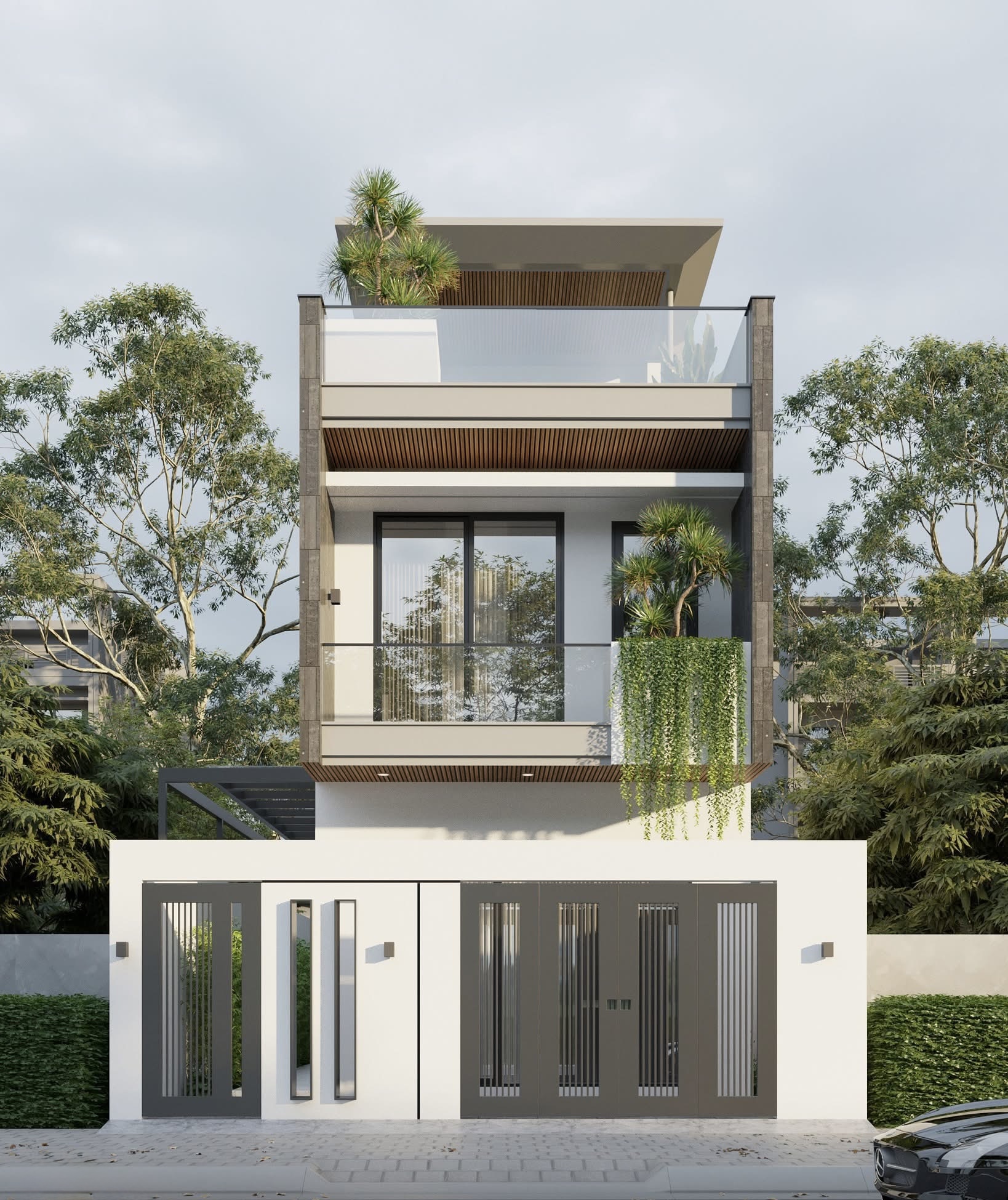 Nhà Lệch Tầng 4x20m