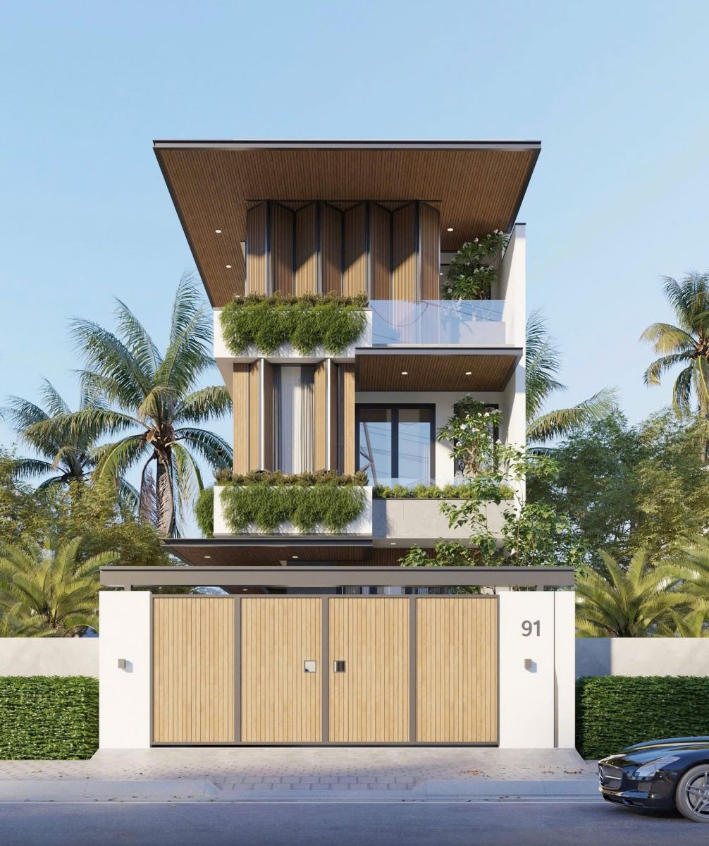 Nhà mặt tiền 7m đẹp 