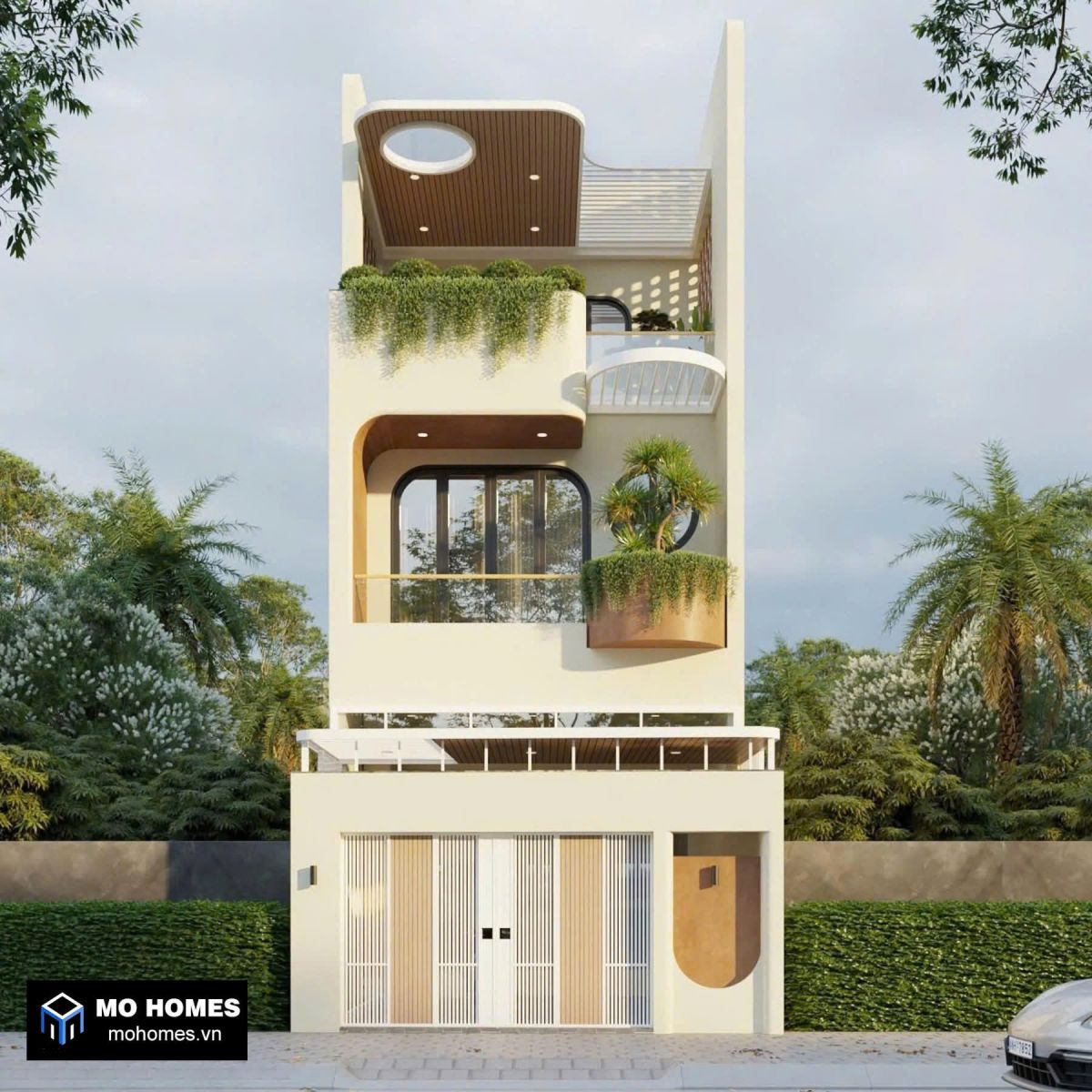 Nhà Phố 3 Tầng Hiện Đại 5x23m