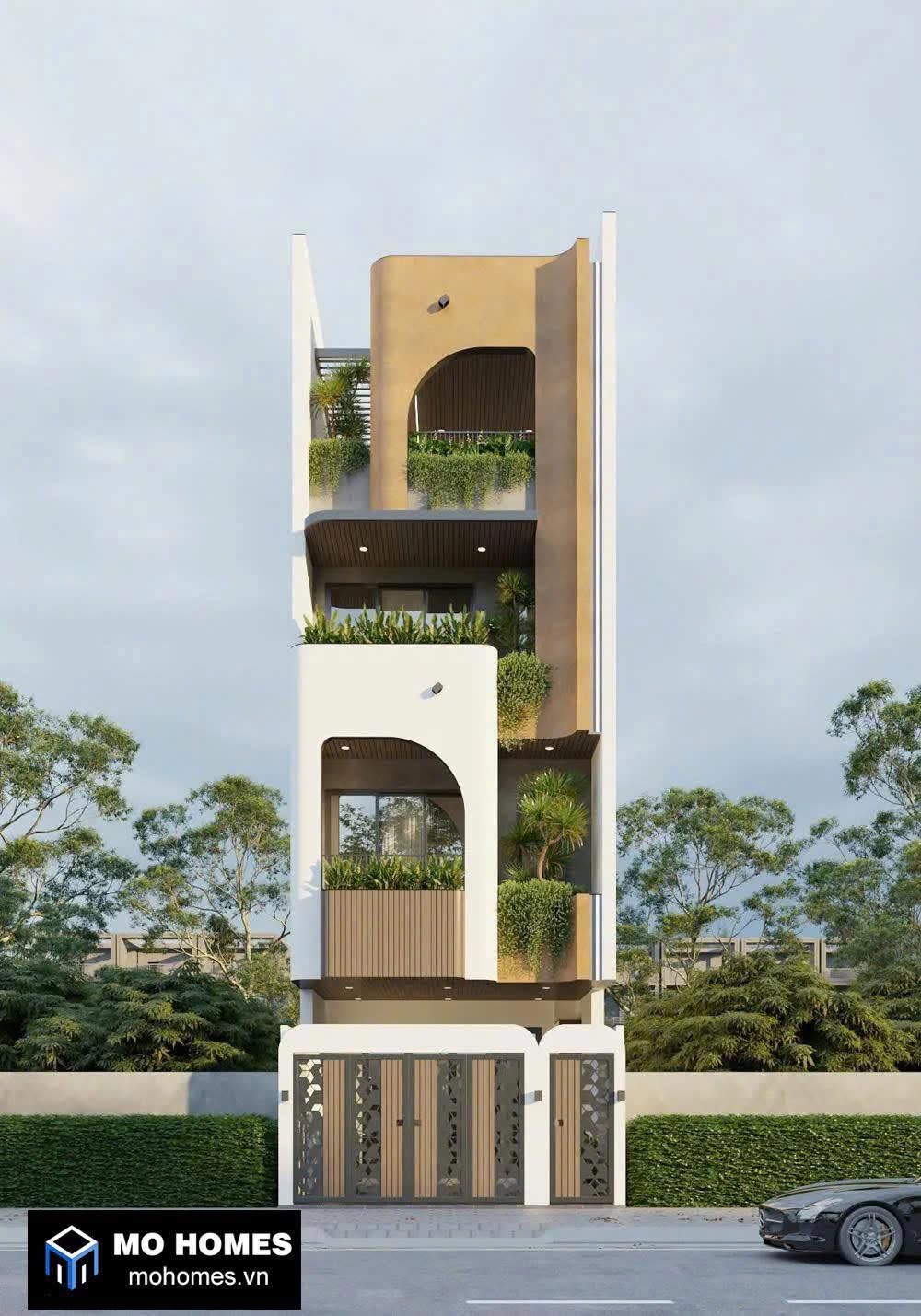 Nhà Phố 4 Tầng Hiện Đại