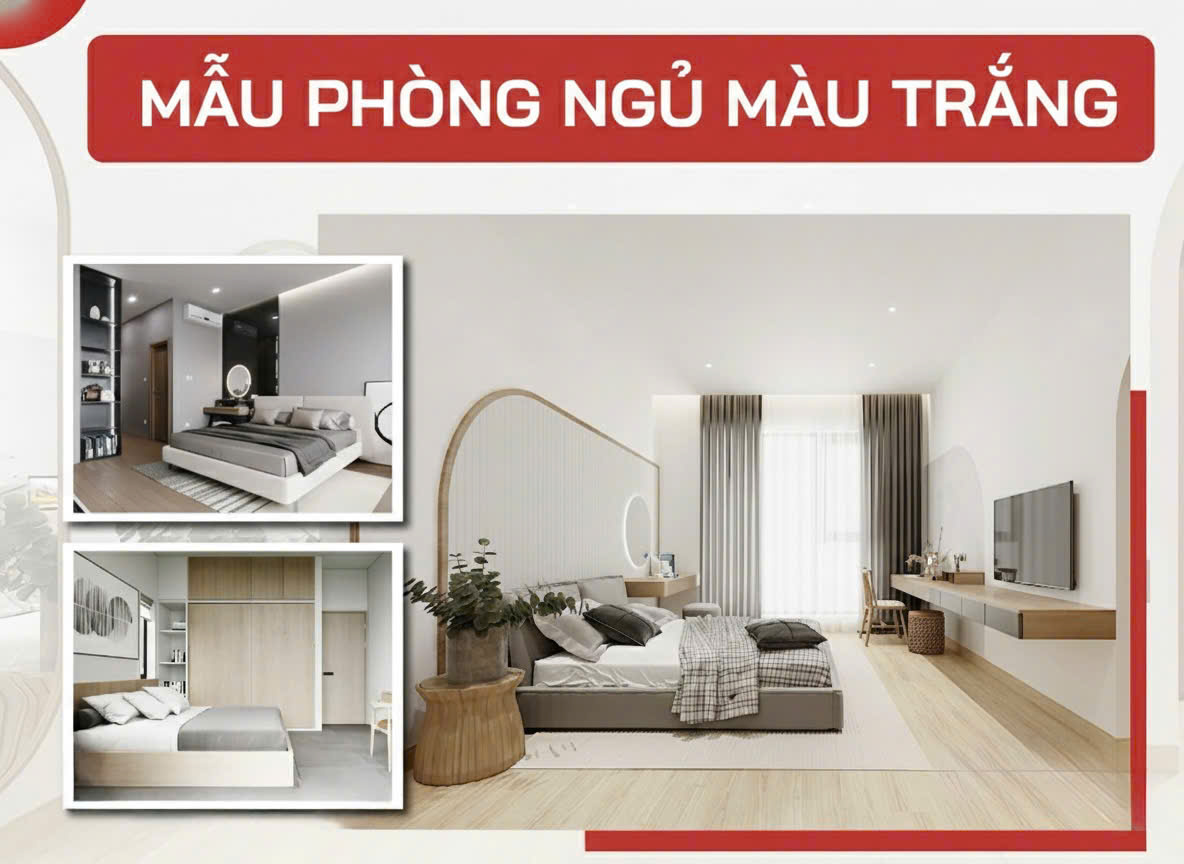 Phòng ngủ màu trắng 