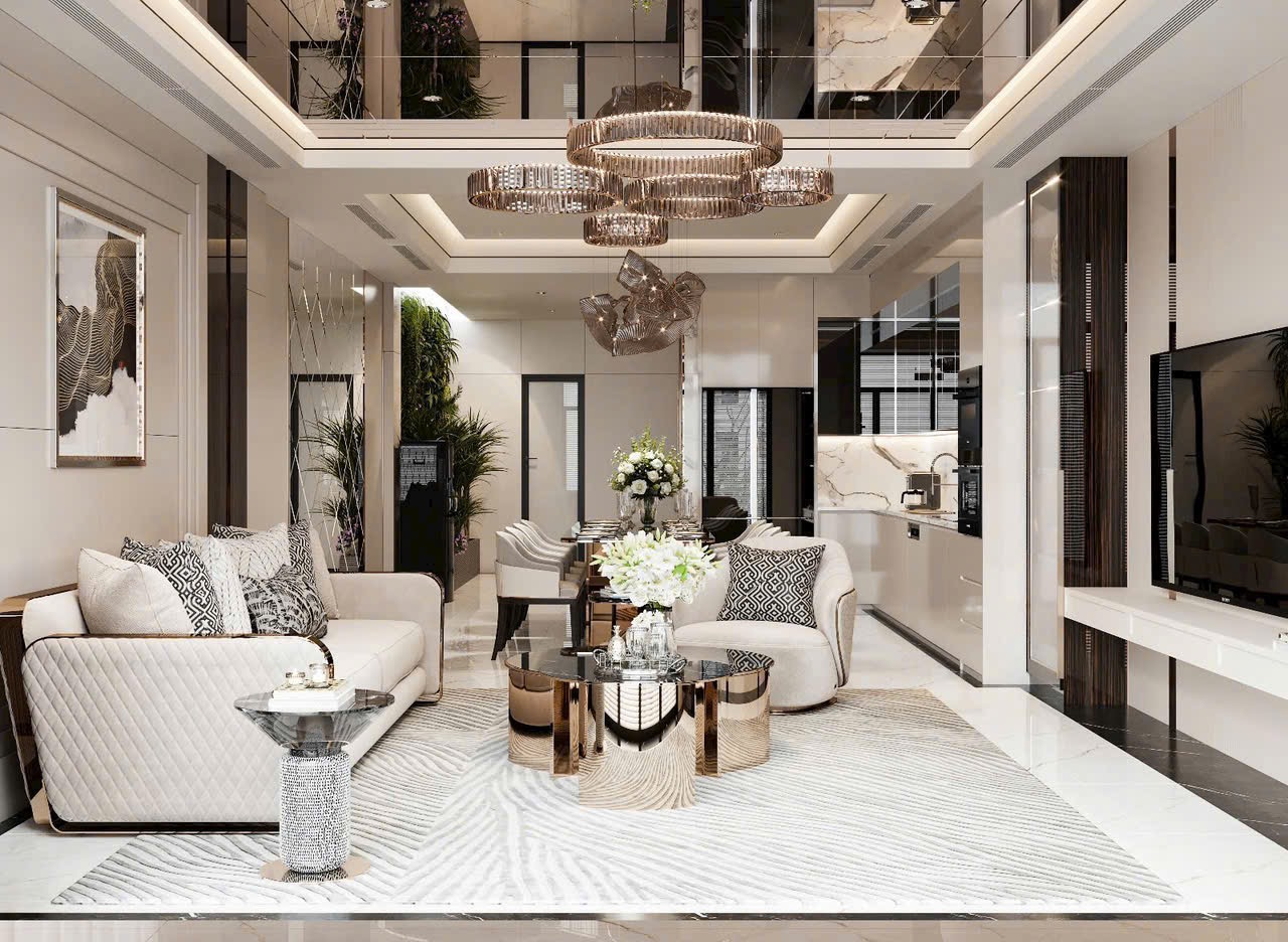 Thiết kế & thi công nội thất nhà phố Quốc House