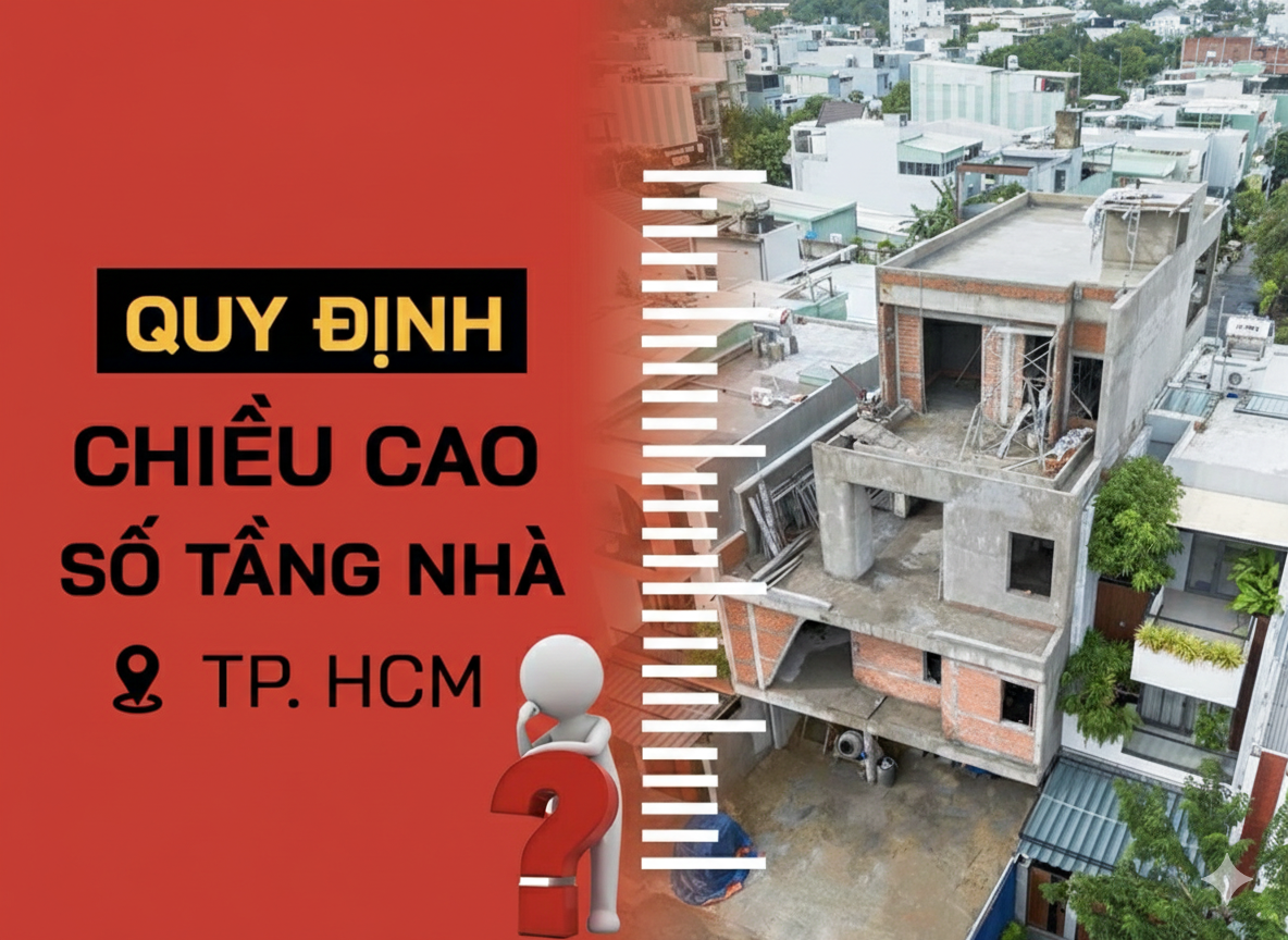Quy định chiều cao số tầng xây dựng nhà ở TPHCM