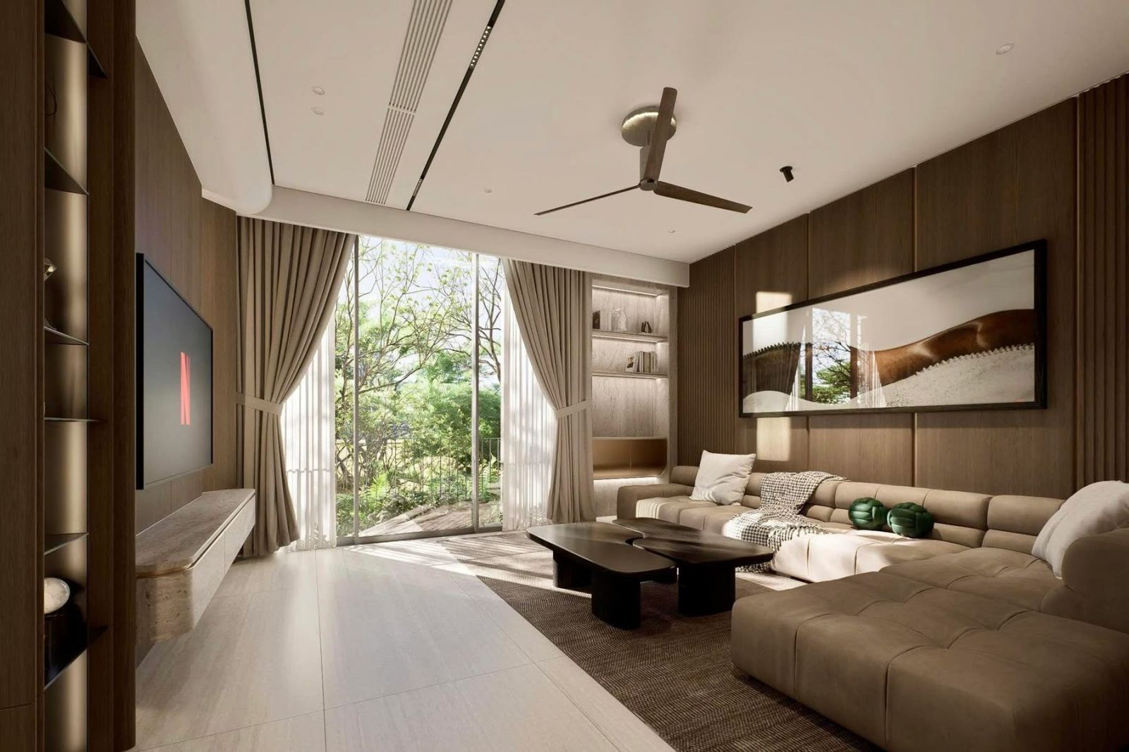 Thiết kế nội thất biệt thự Bến Lức Waterpoint