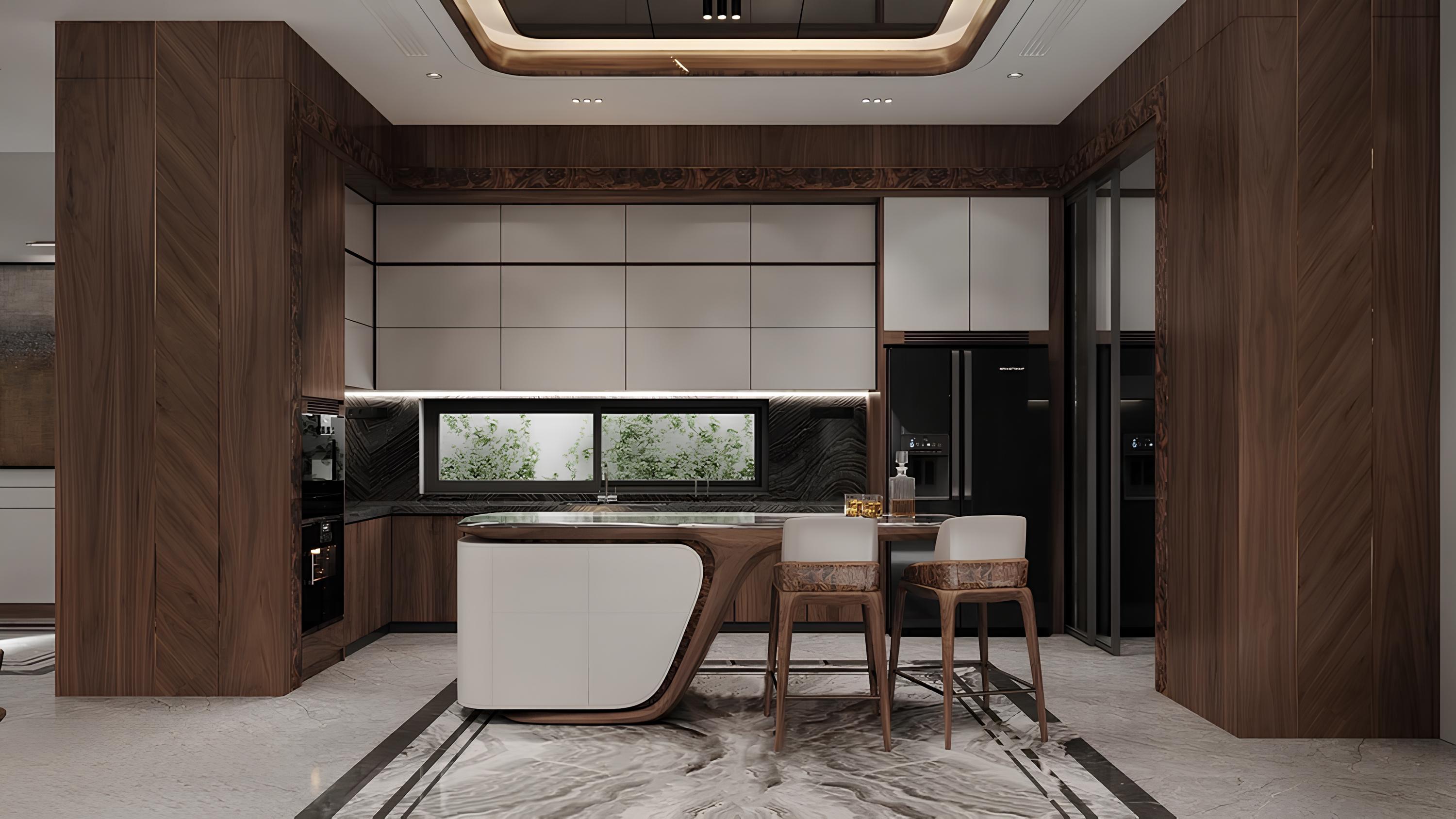 Thiết kế nội thất phòng bếp Vinhomes Green Paradise Cần Giờ