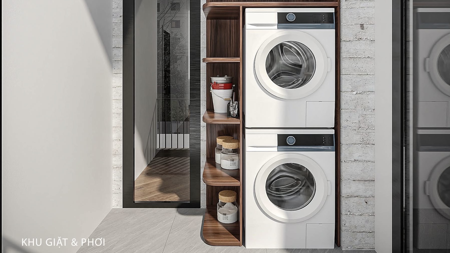 Thiết kế phòng kho giặt Vinhomes Green Paradise Cần Giờ